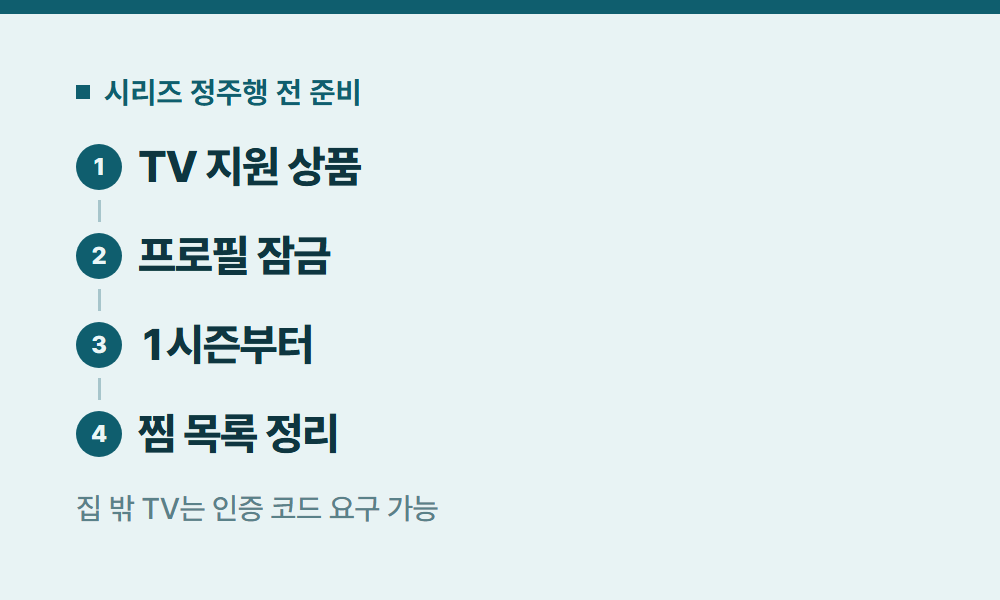 넷플릭스오리지널 시리즈 정주행 전 준비