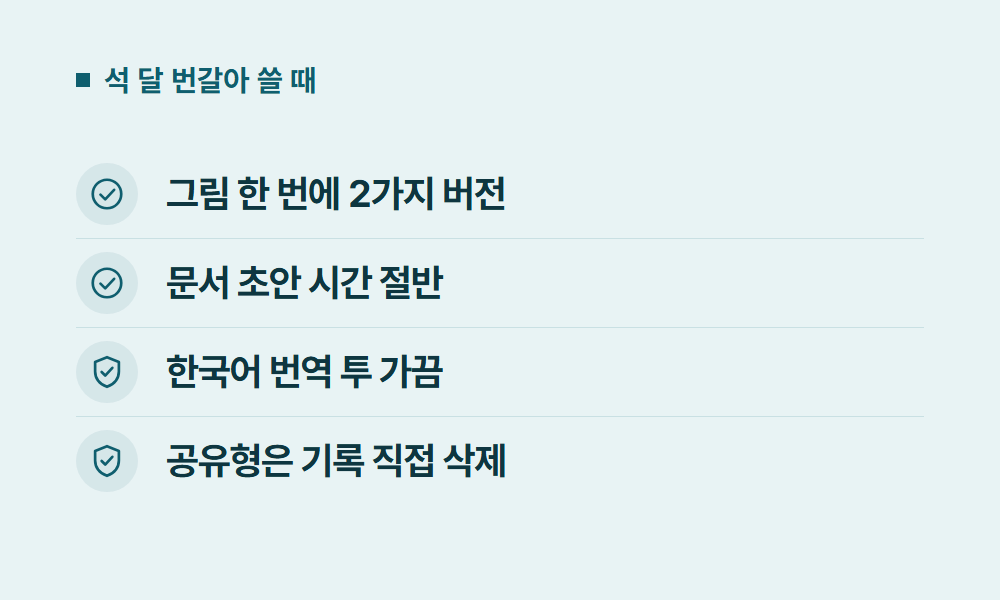 쳇지피티 석 달 번갈아 쓸 때