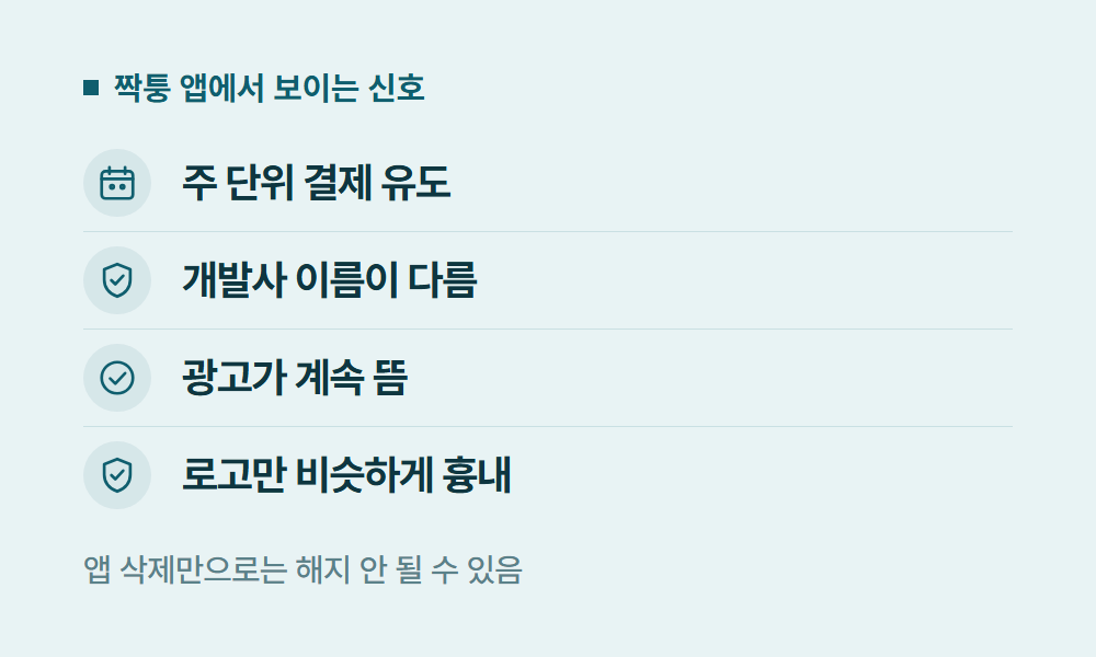 GPTCHAT 짝퉁 앱에서 보이는 신호