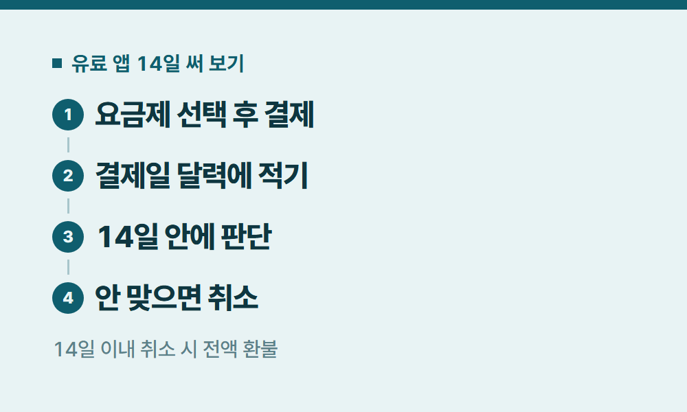 어도비무료 유료 앱 14일 써 보기