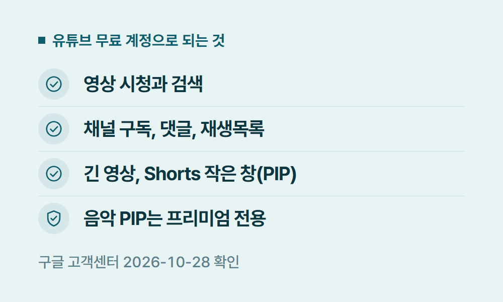 유튜브무료 유튜브 무료 계정으로 되는 것