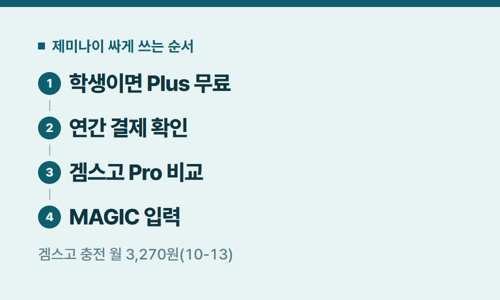 제미나이플러스 제미나이 싸게 쓰는 순서